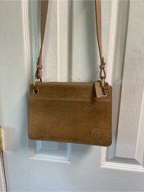 Spartina 449 Suede Crossbody Bag in Tan